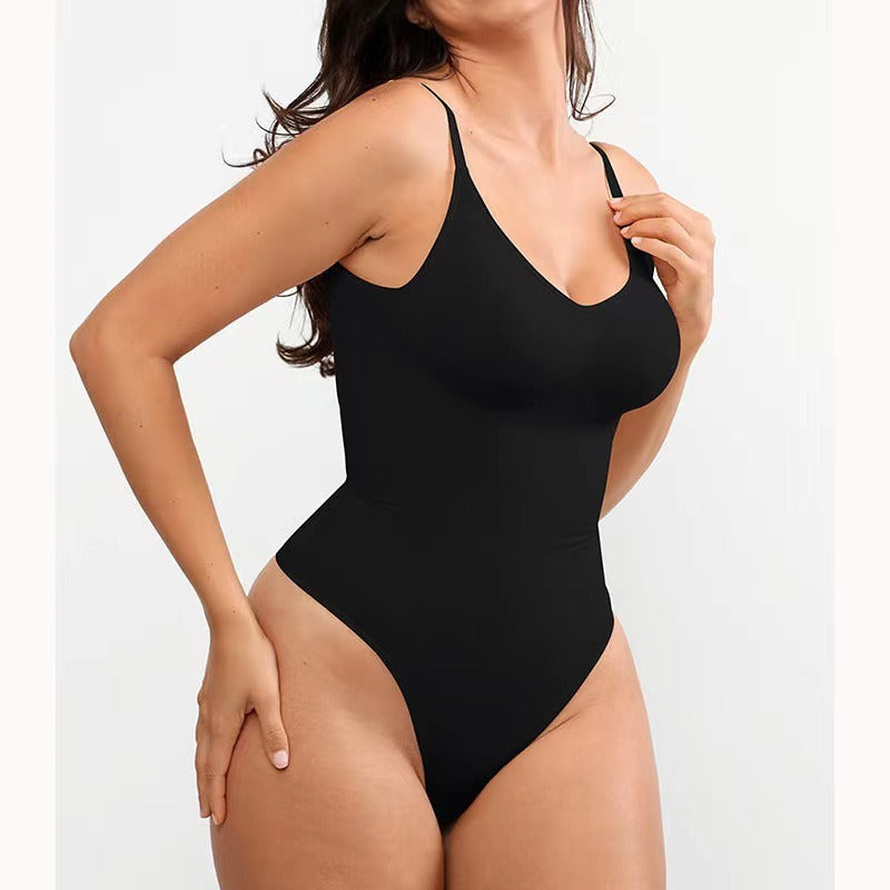 "Enhance Your Curves: Sensational Seamless Buttocks Lifting Shapewear with Backless Thong – The Ultimate Jumpsuit Bodysuit for Irresistible Confidence